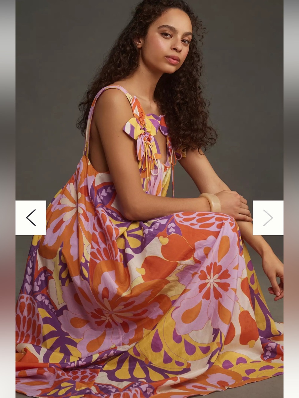 FARM Rio Lee Floral Sleeveless Maxi Dress Size Small
